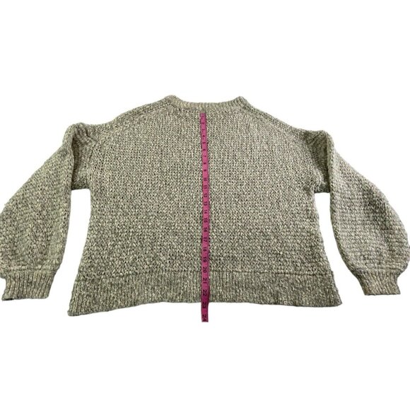 MADEWELL Women Baez Pullover Sweater Crew Neck Chunky Sz XL Gray Casual 90-3 - Picture 8 of 11